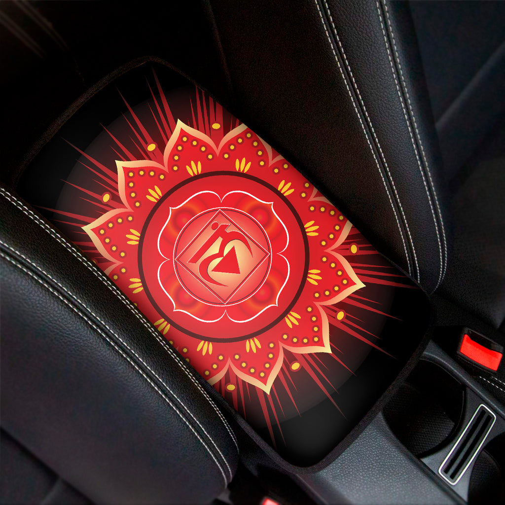 Muladhara Chakra Mandala Print Car Center Console Cover