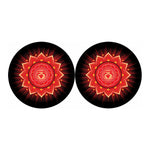 Muladhara Chakra Mandala Print Car Coasters