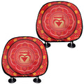 Muladhara Chakra Mandala Print Car Headrest Covers