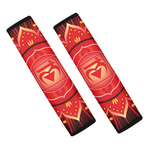 Muladhara Chakra Mandala Print Car Seat Belt Covers