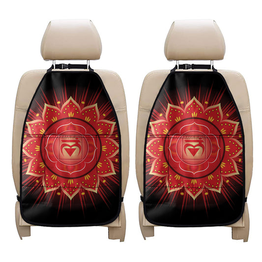 Muladhara Chakra Mandala Print Car Seat Organizers