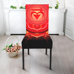 Muladhara Chakra Mandala Print Dining Chair Slipcover