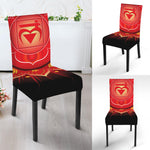 Muladhara Chakra Mandala Print Dining Chair Slipcover