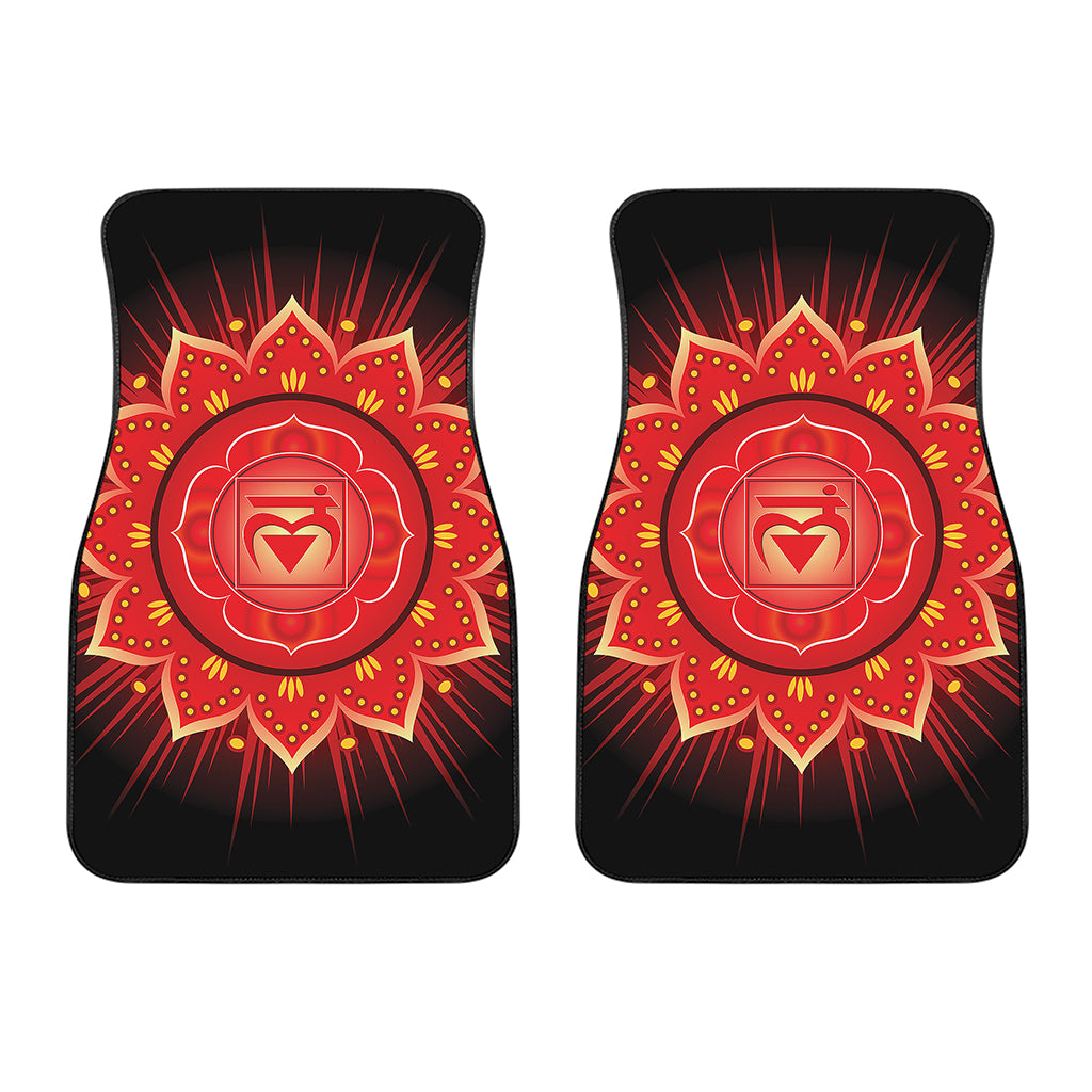 Muladhara Chakra Mandala Print Front Car Floor Mats