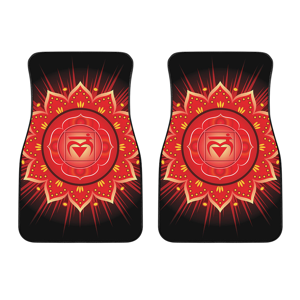 Muladhara Chakra Mandala Print Front Car Floor Mats