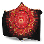 Muladhara Chakra Mandala Print Hooded Blanket