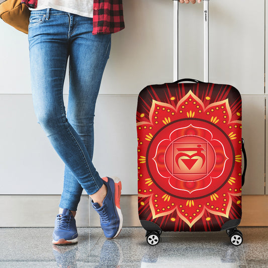 Muladhara Chakra Mandala Print Luggage Cover
