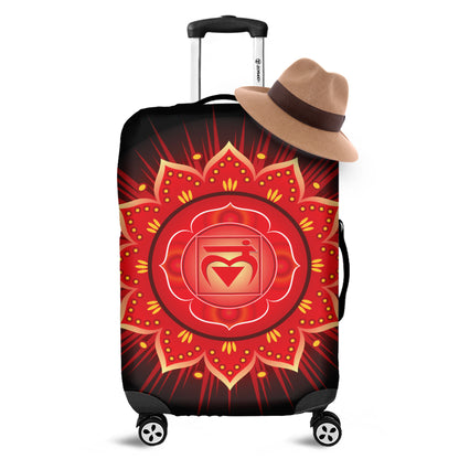 Muladhara Chakra Mandala Print Luggage Cover