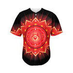 Muladhara Chakra Mandala Print Men's Baseball Jersey