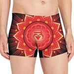 Muladhara Chakra Mandala Print Men's Boxer Briefs