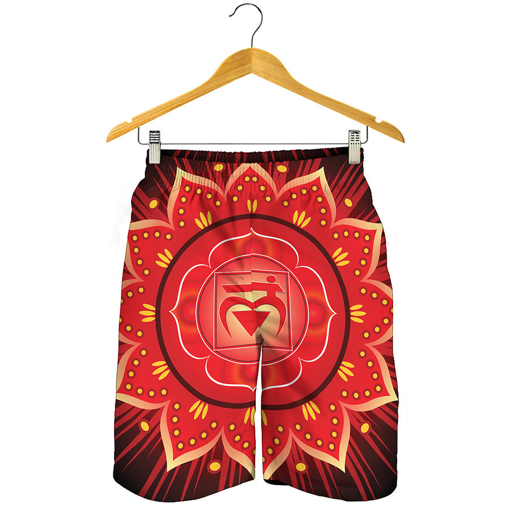 Muladhara Chakra Mandala Print Men's Shorts