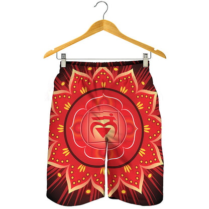 Muladhara Chakra Mandala Print Men's Shorts