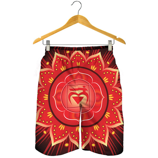 Muladhara Chakra Mandala Print Men's Shorts