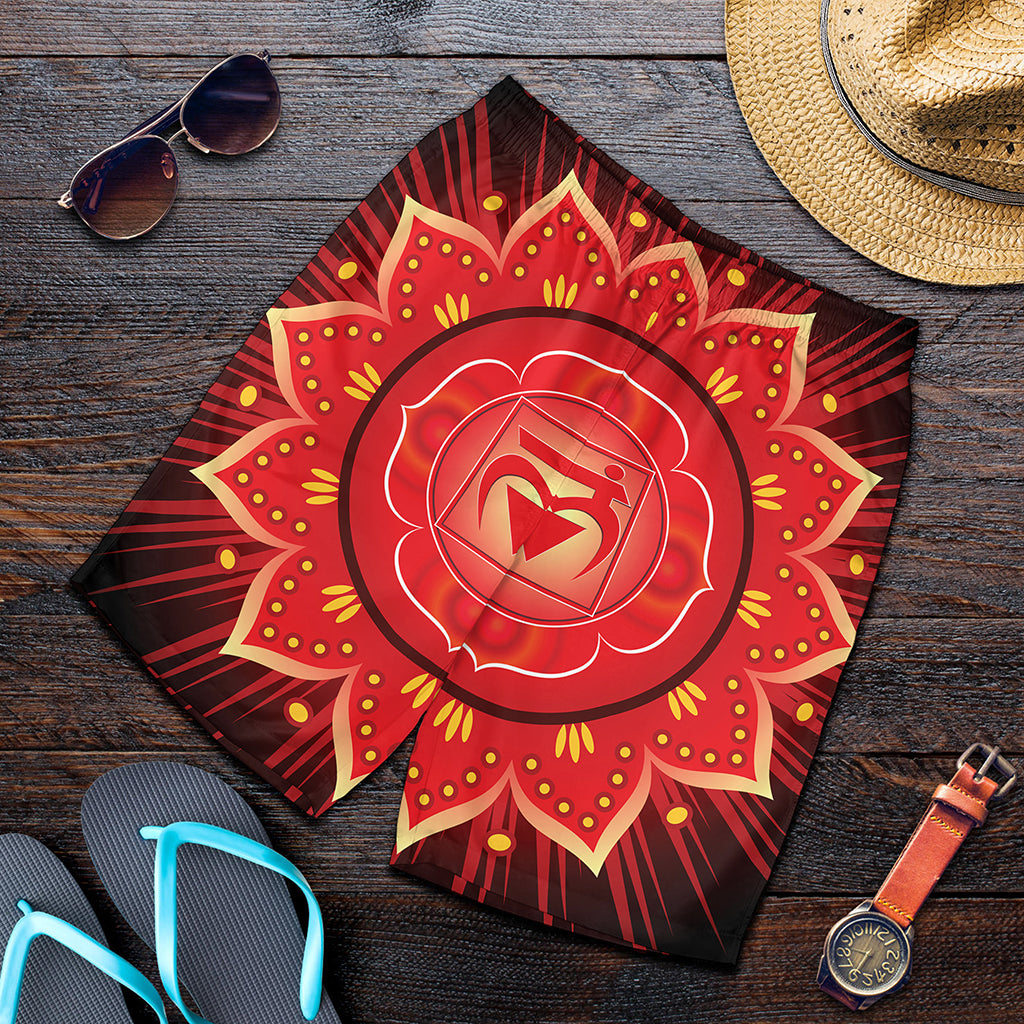 Muladhara Chakra Mandala Print Men's Shorts