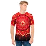 Muladhara Chakra Mandala Print Men's T-Shirt
