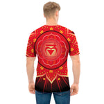Muladhara Chakra Mandala Print Men's T-Shirt