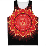 Muladhara Chakra Mandala Print Men's Tank Top