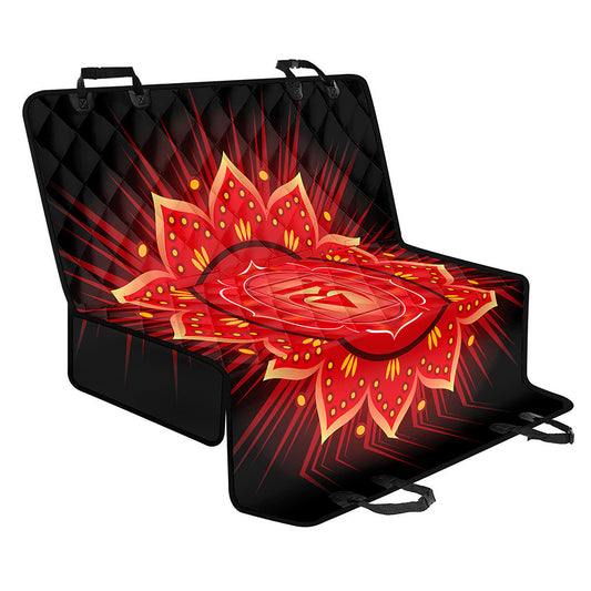 Muladhara Chakra Mandala Print Pet Car Back Seat Cover