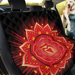 Muladhara Chakra Mandala Print Pet Car Back Seat Cover
