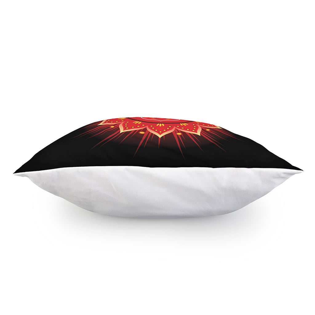 Muladhara Chakra Mandala Print Pillow Cover