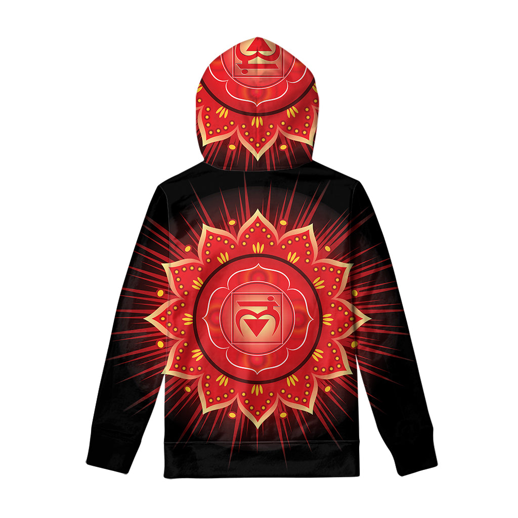 Muladhara Chakra Mandala Print Pullover Hoodie