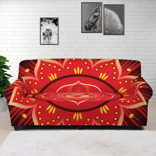 Muladhara Chakra Mandala Print Sofa Cover