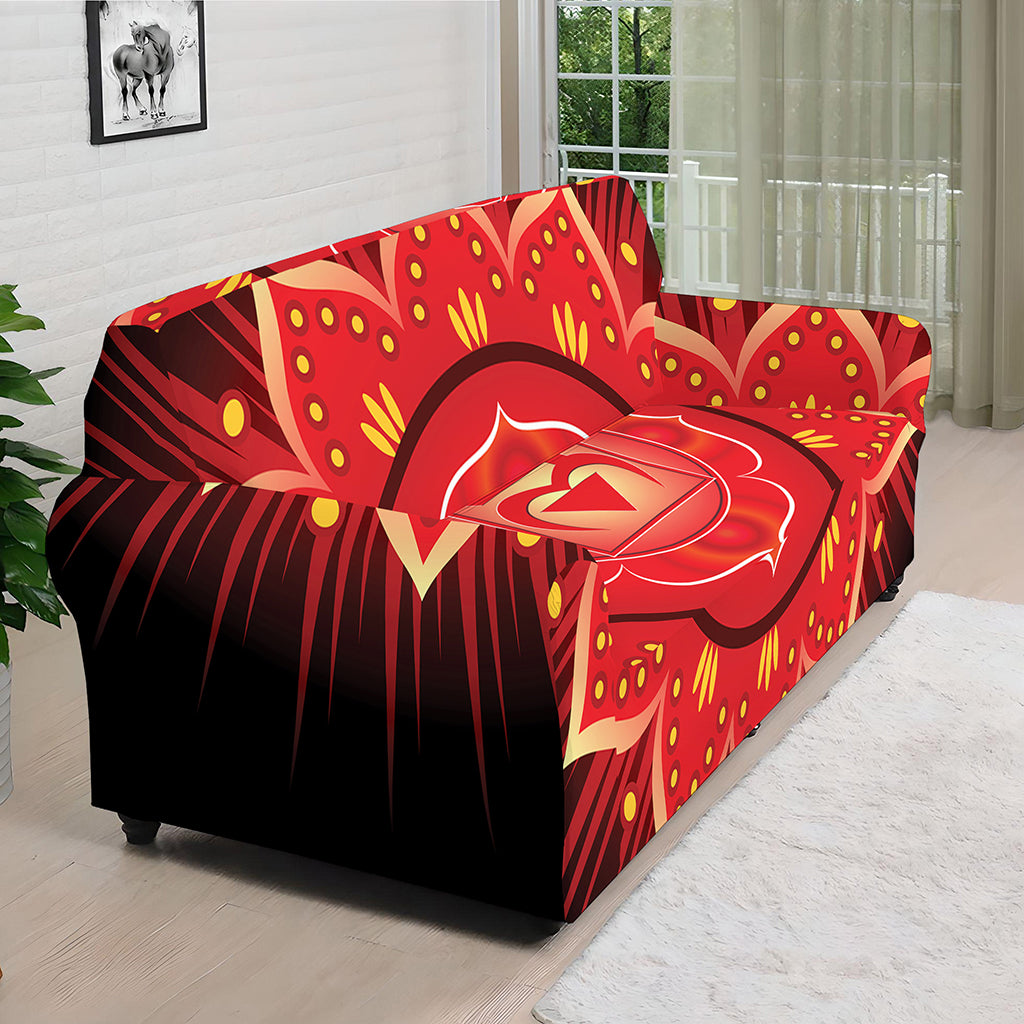 Muladhara Chakra Mandala Print Sofa Cover