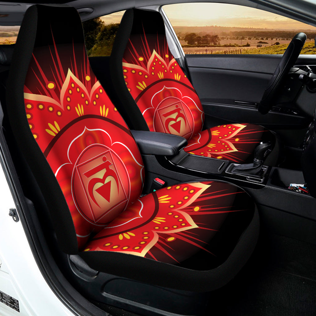 Muladhara Chakra Mandala Print Universal Fit Car Seat Covers