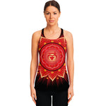Muladhara Chakra Mandala Print Women's Racerback Tank Top
