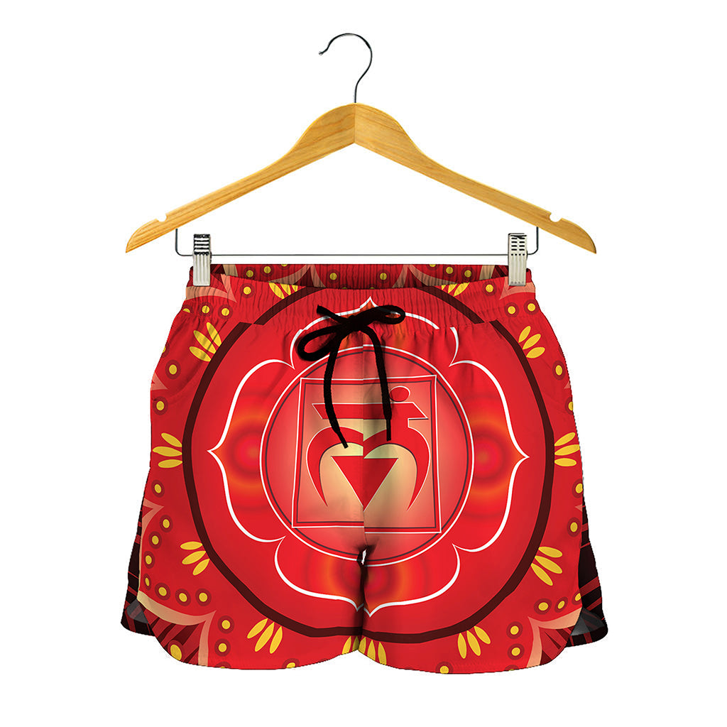 Muladhara Chakra Mandala Print Women's Shorts