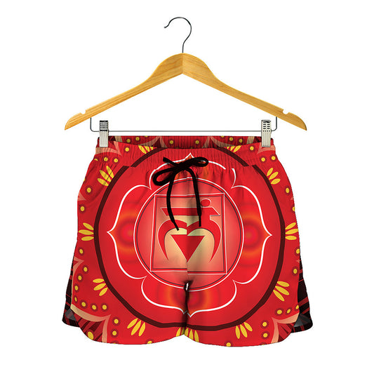 Muladhara Chakra Mandala Print Women's Shorts