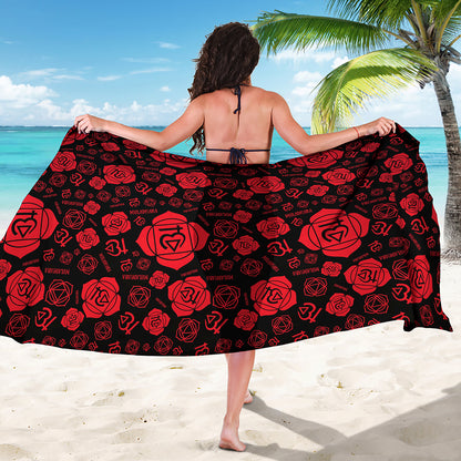 Muladhara Chakra Pattern Print Beach Sarong Wrap
