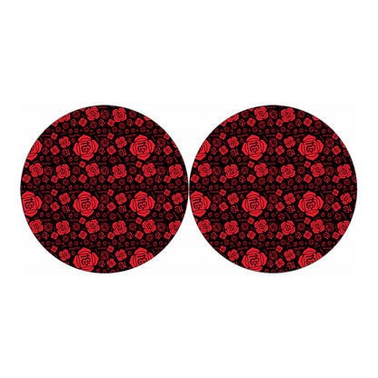 Muladhara Chakra Pattern Print Car Coasters