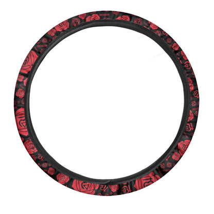 Muladhara Chakra Pattern Print Car Steering Wheel Cover