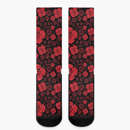 Muladhara Chakra Pattern Print Crew Socks