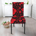 Muladhara Chakra Pattern Print Dining Chair Slipcover