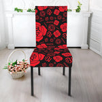 Muladhara Chakra Pattern Print Dining Chair Slipcover