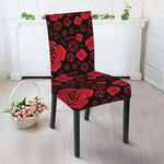 Muladhara Chakra Pattern Print Dining Chair Slipcover