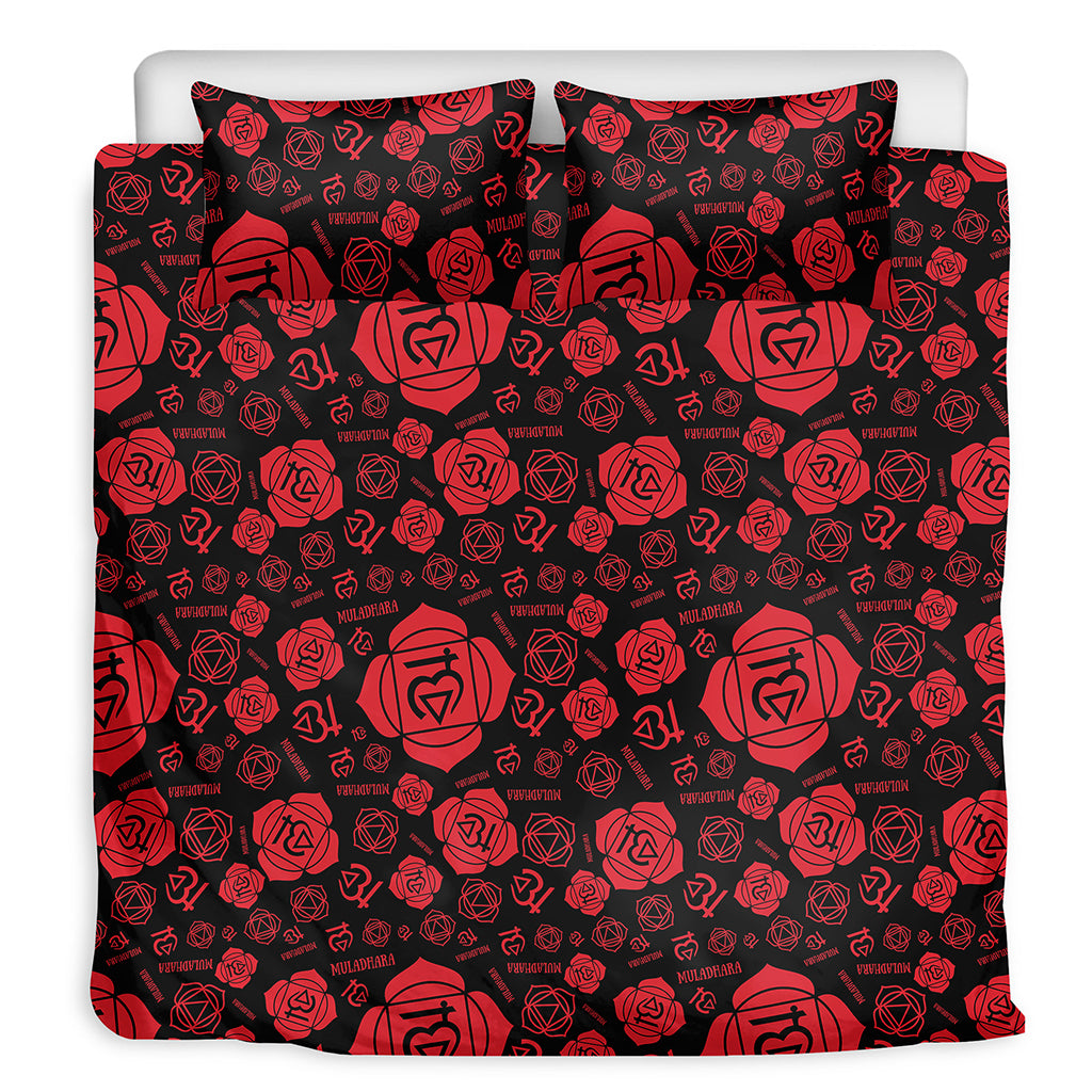 Muladhara Chakra Pattern Print Duvet Cover Bedding Set