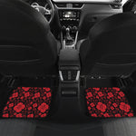 Muladhara Chakra Pattern Print Front and Back Car Floor Mats