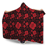 Muladhara Chakra Pattern Print Hooded Blanket