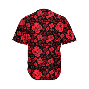 Muladhara Chakra Pattern Print Men's Baseball Jersey