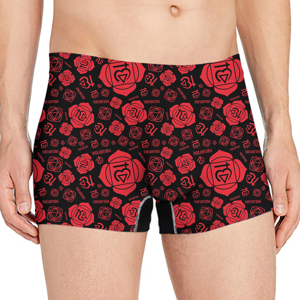 Muladhara Chakra Pattern Print Men's Boxer Briefs