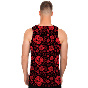 Muladhara Chakra Pattern Print Men's Tank Top