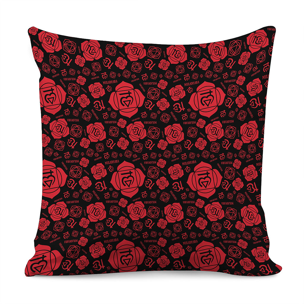 Muladhara Chakra Pattern Print Pillow Cover
