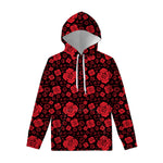 Muladhara Chakra Pattern Print Pullover Hoodie