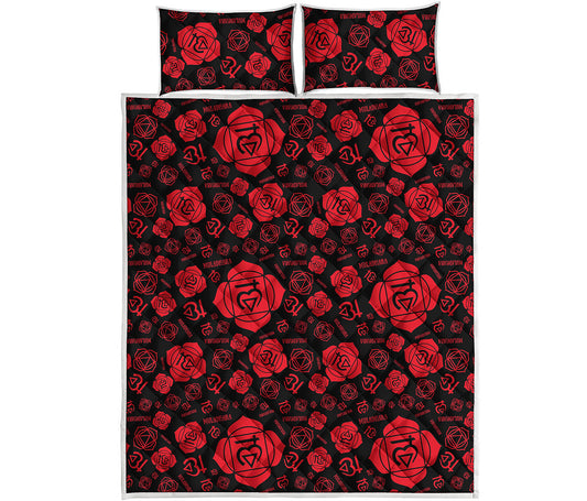 Muladhara Chakra Pattern Print Quilt Bed Set