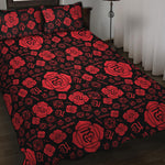 Muladhara Chakra Pattern Print Quilt Bed Set
