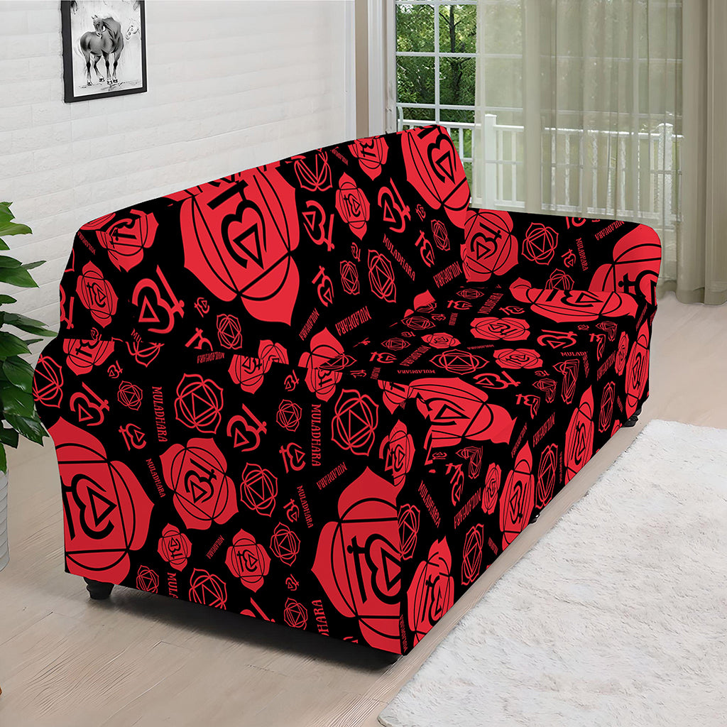 Muladhara Chakra Pattern Print Sofa Cover