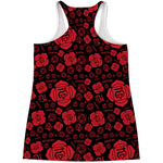 Muladhara Chakra Pattern Print Women's Racerback Tank Top